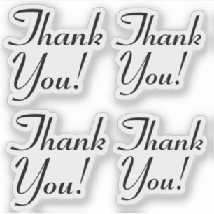 Agradecido "gracias!" Pegatinas