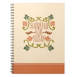 Agradecido para el cuaderno de la acción de