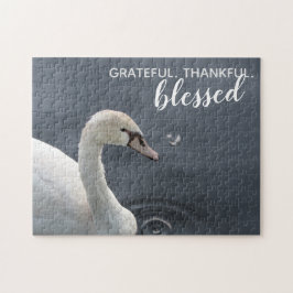 Agradecido rompecabezas de Swan Jigsaw, bendecido 