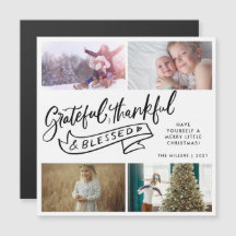 Agradecidos Navidades de fotografía de la familia