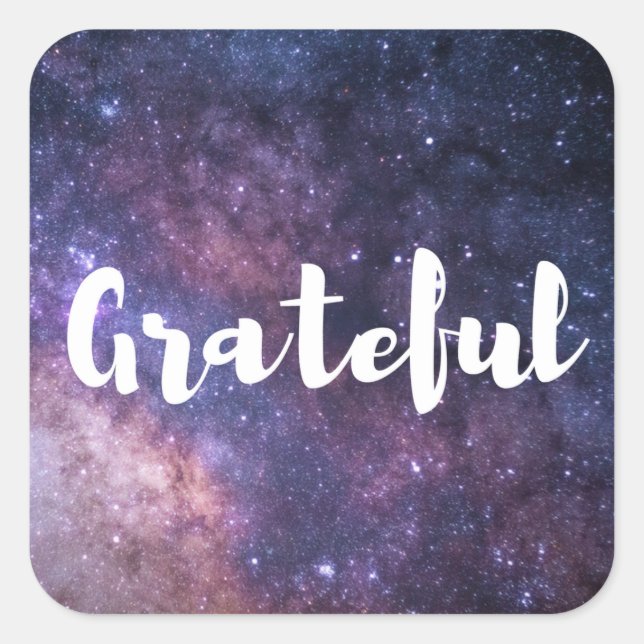 Agradecidos Pegatinas celestes (Anverso)