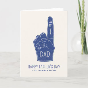 Agradecimiento #1 Tarjeta de felicitación del Día del Padre con e