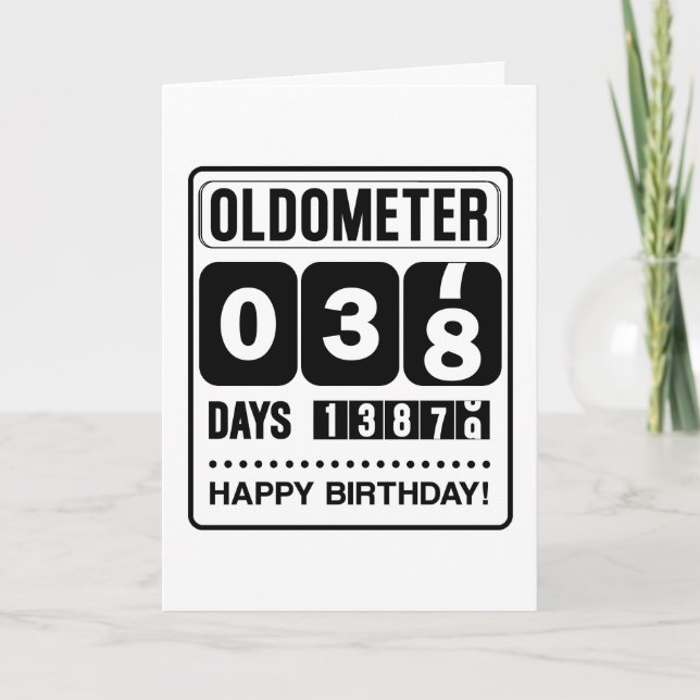 Agradecimiento 38.ª Tarjeta Oldometer de Cumpleaños (Anverso)