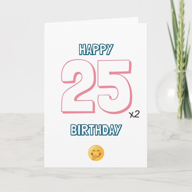 Agradecimiento 50.ª tarjeta de cumpleaños (Anverso)