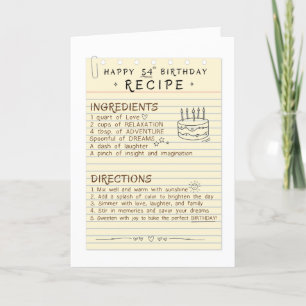 Agradecimiento 54.ª Tarjeta De Cumpleaños Para Mamá