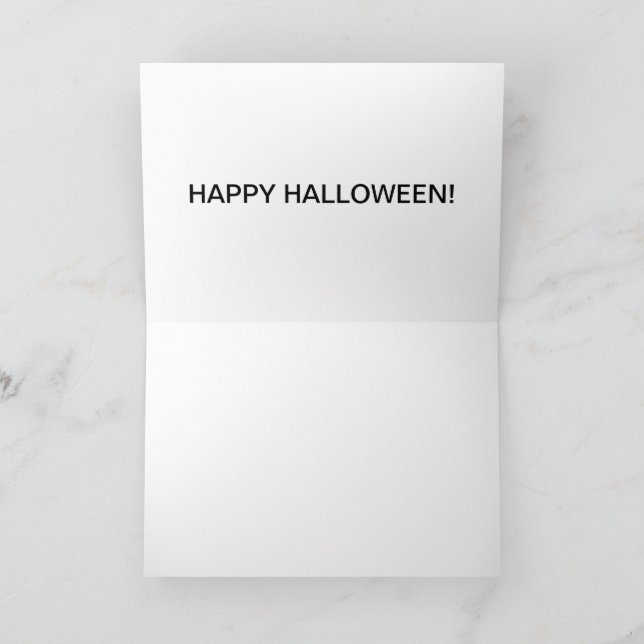 Agradecimiento 5X7 TARJETA feliz halloween. Diablo de cabra (Interior)