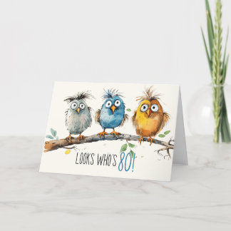 Agradecimiento 80.ª tarjeta de cumpleaños