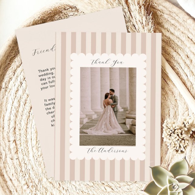 Agradecimiento a los invitados con foto de boda (Subido por el creador)