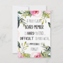 Agradecimiento a los miembros de la Junta