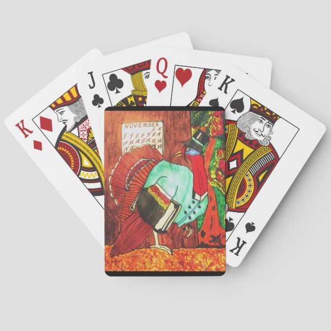 AGRADECIMIENTO A TURQUÍA CHISTE jugando cartas (Reverso)