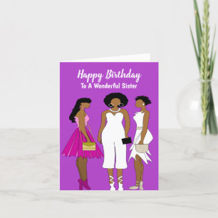 Agradecimiento A Una Maravillosa Tarjeta De Cumpleaños Afroameric