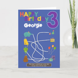 Agradecimiento Actividad de Maze 3ª tarjeta de cumpleaños - Segui