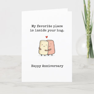 Agradecimiento Adentro de mi enorme tarjeta de aniversario