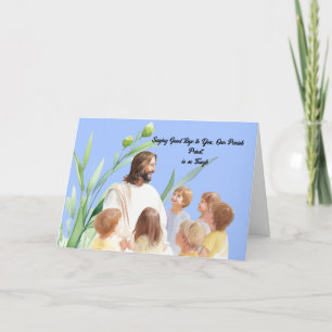 Agradecimiento Adiós a la tarjeta de sacerdote parisina