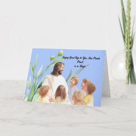 Agradecimiento Adiós a la tarjeta de sacerdote parisina