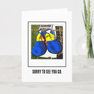 Agradecimiento Adiós Perdón por ver tu tarjeta de felicitación