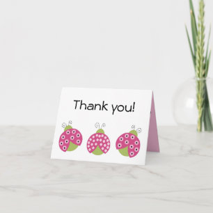 Agradecimiento Adorable tarjeta de saludo Sweetie Pie Ladybug