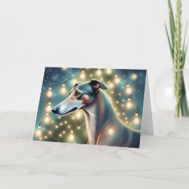 Agradecimiento AI prepara una tarjeta de Navidades de Greyhound