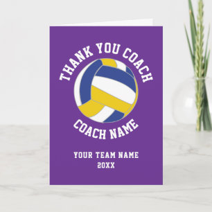 Agradecimiento al Entrenador de Voleibol Púrpura E