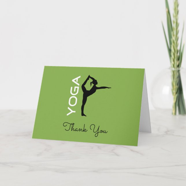 Agradecimiento al profesor de yoga Silueta de post (Anverso)