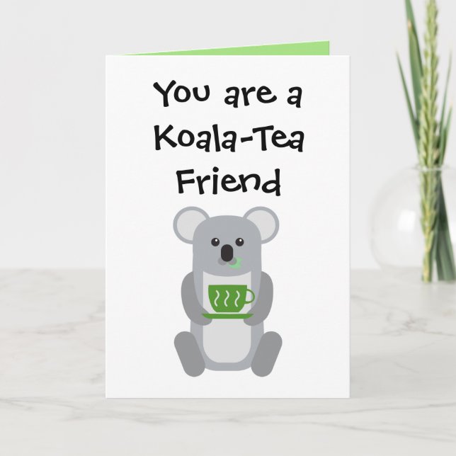 Agradecimiento Amigo de Koala-Tea - Tarjeta de saludo (Anverso)