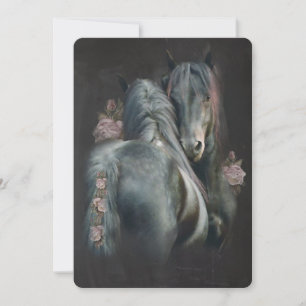 Agradecimiento Amo frisón a caballo - Tarjeta de saludo
