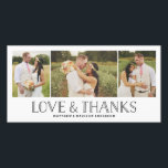 Agradecimiento Amor y gracias Boho | Tarjeta fotográfica de agrad<br><div class="desc">Fotografías cortesía de ©Rubor Photography</div>