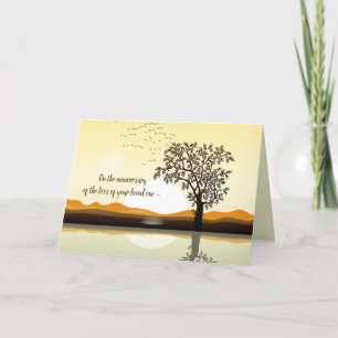 AGRADECIMIENTO ANIVERSARIO DEL ÁRBOL DE MUERTE EN LA TARJETA DE A