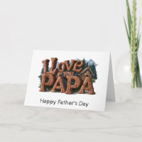 *~* AP86 TE AMO Tarjeta de Día del Padre Foto PAPA
