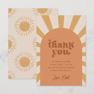 Agradecimiento Aquí Viene La Tarjeta De Gracias Del Sol