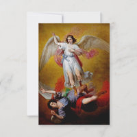 Arcángel Miguel Triunfo de Dios Tarjeta Sagrada