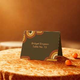 Agradecimiento Audaz tarjeta de invitado Boda Retro de los años 7