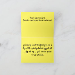 Agradecimiento B001 - Tarjeta espejo de cumpleaños - Cumpleaños f