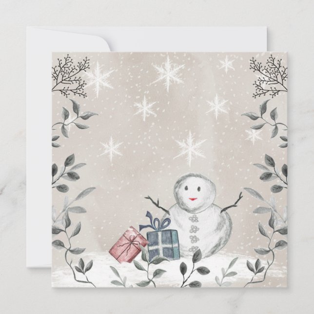 Agradecimiento Bebé, hace frío fuera de la tarjeta de bebé (Anverso)