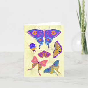 Agradecimiento Bellezas de mariposa Tarjeta de saludo BLANK