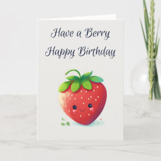 Agradecimiento Berry Happy Birthday | Tarjeta de cumpleaños de fr