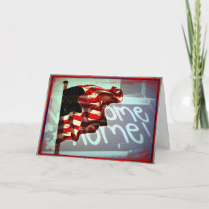 Agradecimiento Bienvenido a casa y gracias por su tarjeta de serv