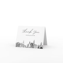 Boceto de la silueta de Filadelfia Tarjeta de agra