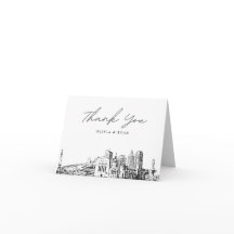 Boceto de la silueta de Indianapolis Tarjeta de ag