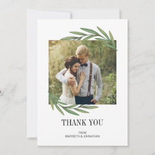 Agradecimiento Boda de energía de color de agua gracias tarjeta d