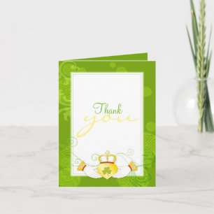 Agradecimiento Boda de Irish Elegance Claddagh - Tarjeta de agrad