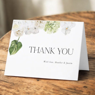 Agradecimiento Boda de Verdor de Verano Gracias Tarjeta plegada