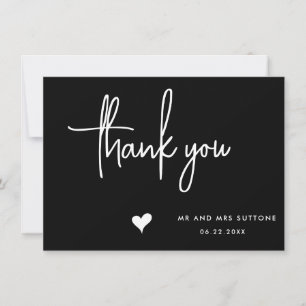 Agradecimiento Boda manuscrito, tarjeta de agradecimiento, diseño