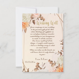 Agradecimiento Boda Sinfónico de Otoño Deseando Tarjeta Bien