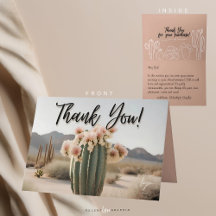 Boho | Cactus de flores | Estético | Tarjeta de ag