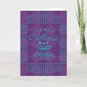 Agradecimiento Bonita tarjeta del día de la madre: Madre feliz