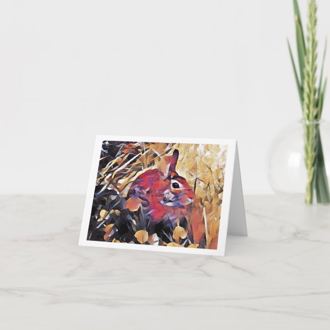 Agradecimiento Bunny - Tarjeta de felicitación (Anverso)