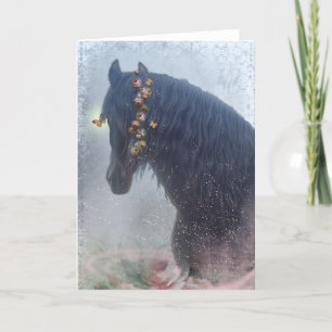 Agradecimiento Caballo negro - Tarjeta de saludo
