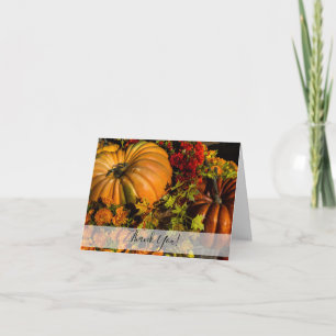 Agradecimiento Calabaza Y Arreglo De Mamá Gracias Tarjeta