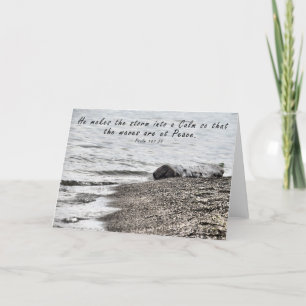 Agradecimiento Calmó a la tormenta - Tarjeta de escritura